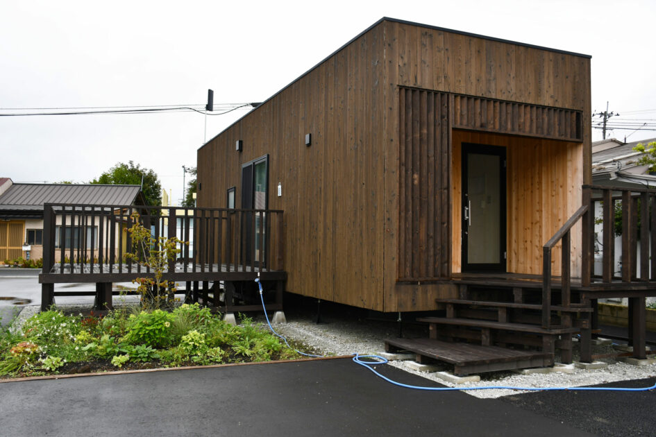 1週間まで無料で滞在できる川内村お試し居住用トレーラーハウス