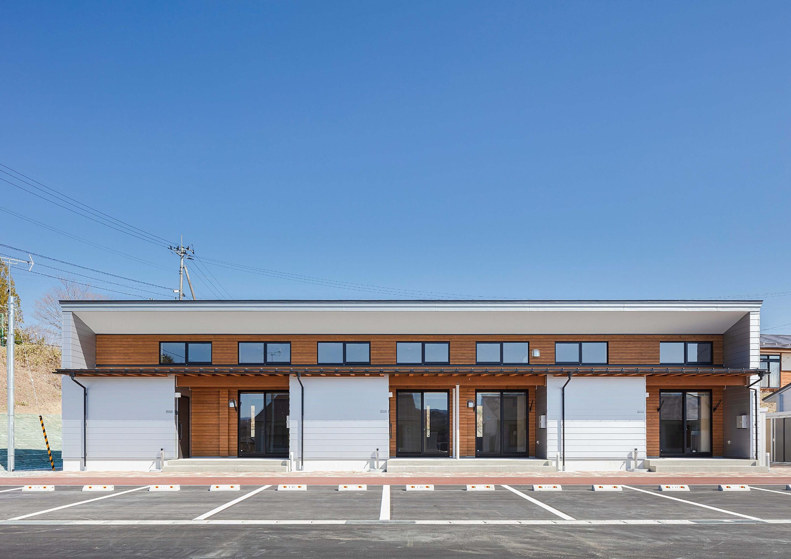 災害公営住宅（一般入居者）の外観写真